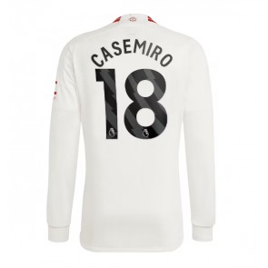 Lacne Muži Futbalové dres Manchester United Casemiro #18 2023-24 Dlhy Rukáv - Tretina